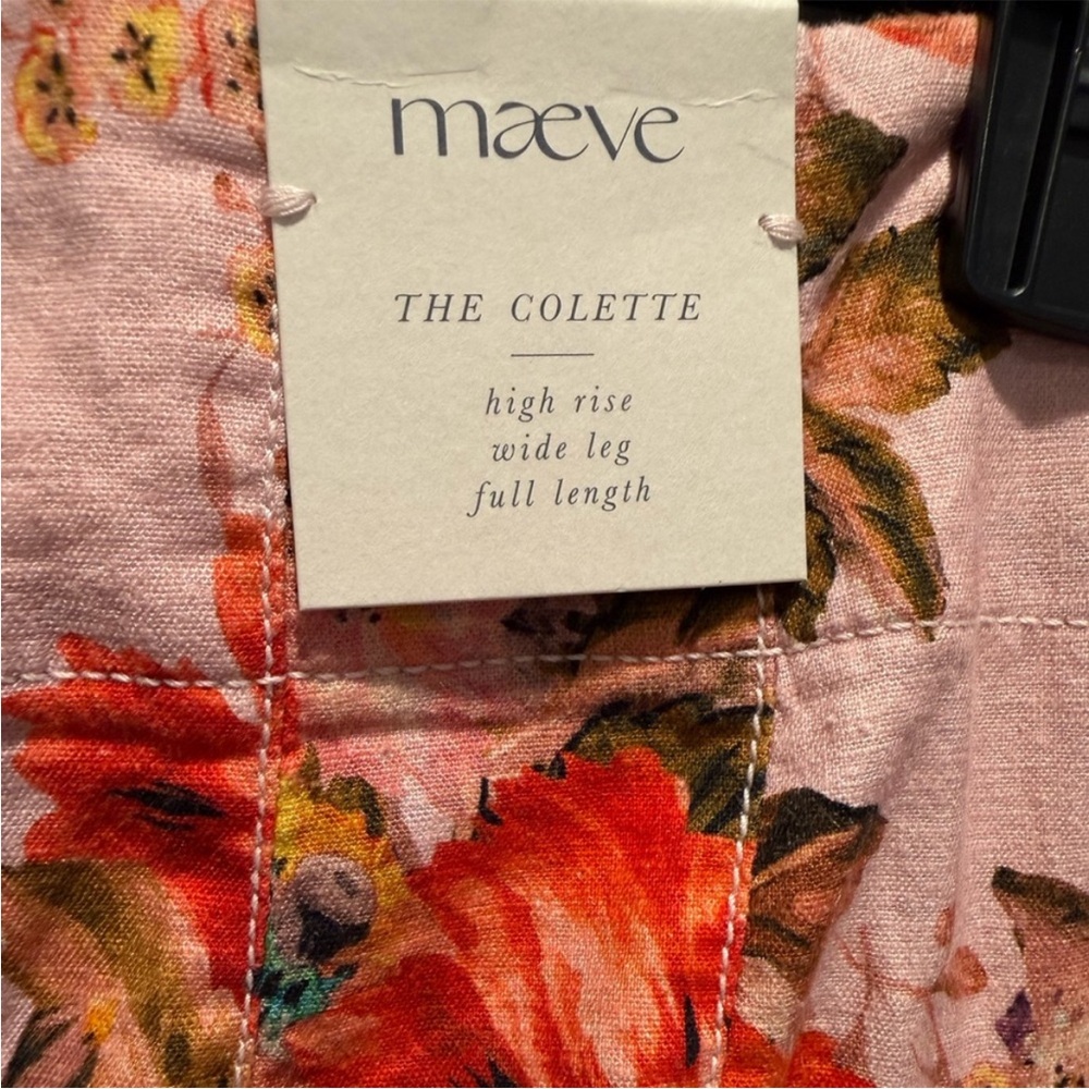 Maeve the Colette pants Anthropologie high rise
Beachy linen print - Picture 4 of 6